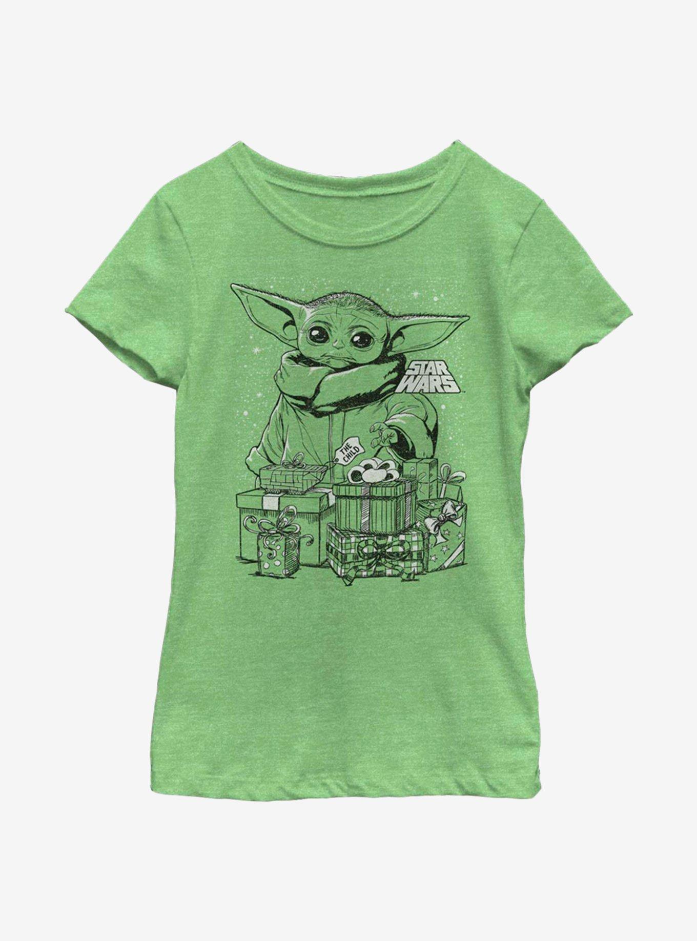 Star Wars The Mandalorian The Child Galactic Gifts Youth Girls T-Shirt, GRN APPLE, hi-res