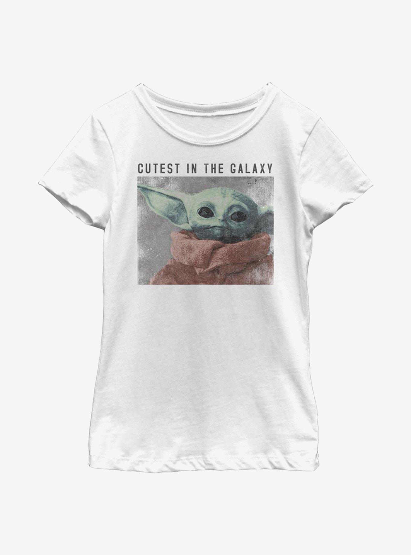 Star Wars The Mandalorian The Child Cutest In The Galaxy Youth Girls T-Shirt, WHITE, hi-res