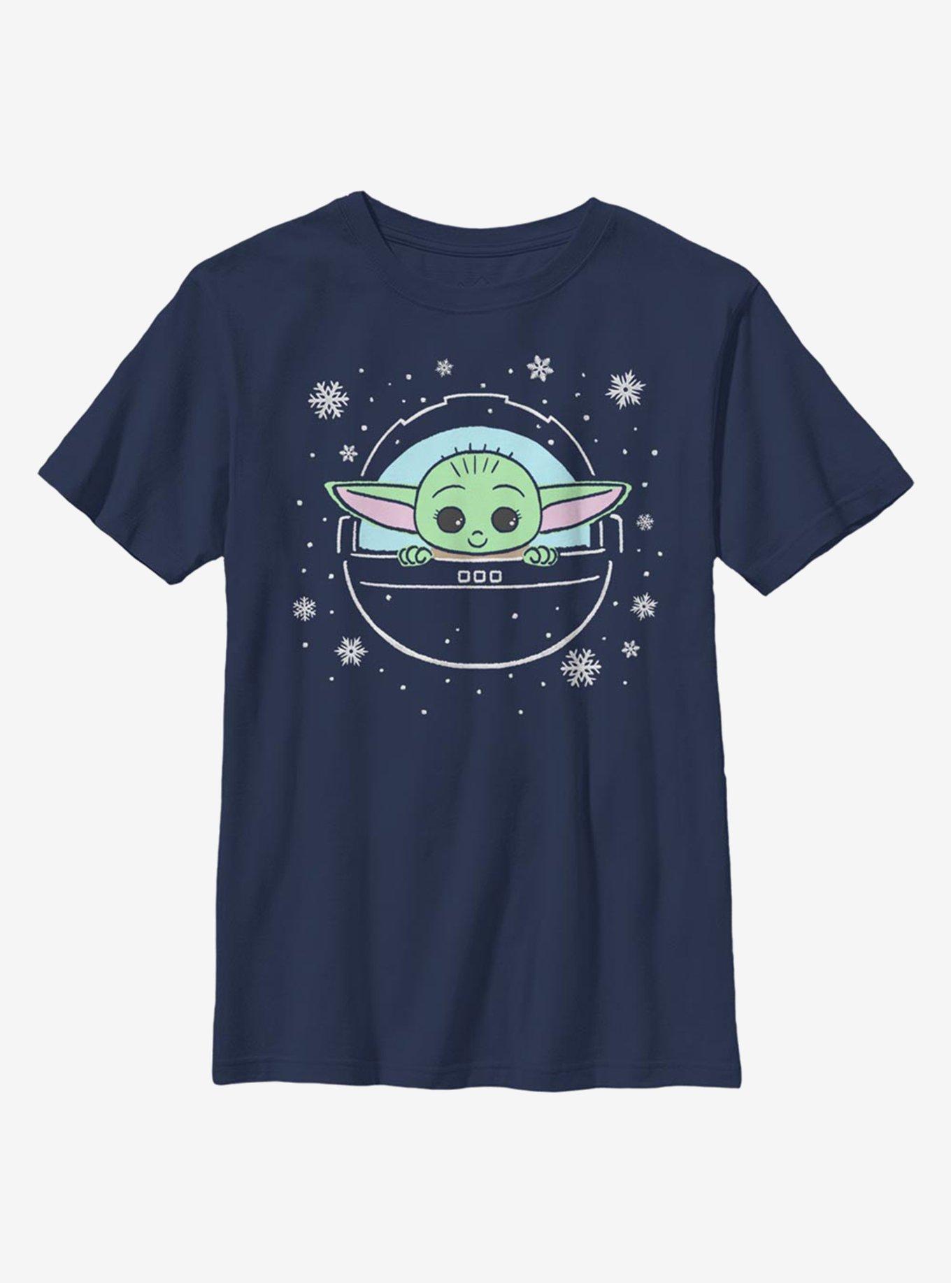 Star Wars The Mandalorian The Snow Child Youth T-Shirt, NAVY, hi-res