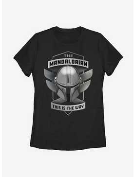 Star Wars The Mandalorian Helmet Emblem Womens T-Shirt, , hi-res