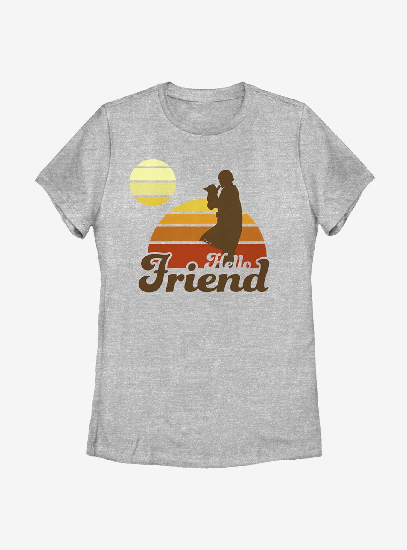 Star Wars The Mandalorian The Child Retro Sunset Womens T-Shirt, , hi-res