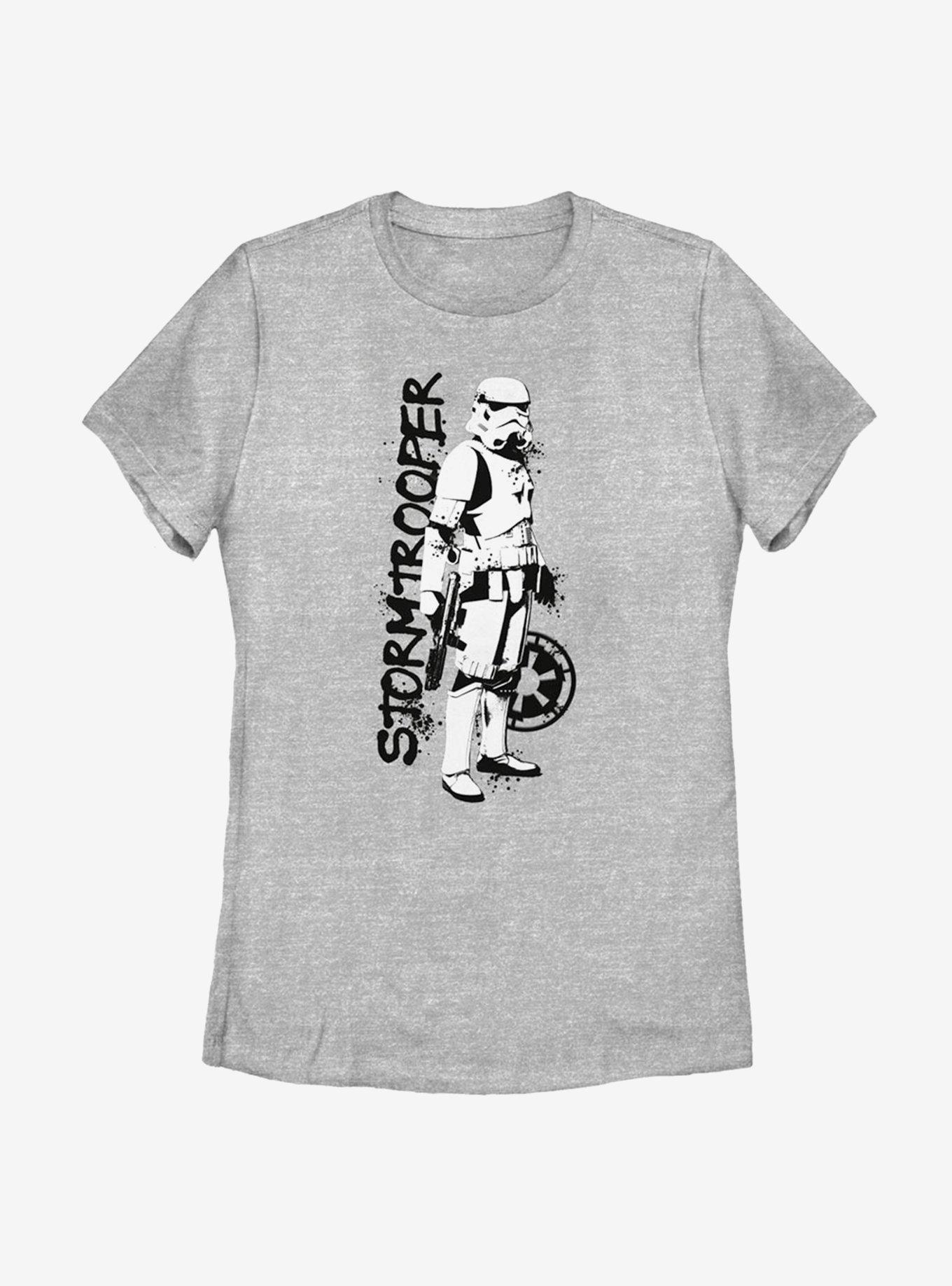 Star Wars The Mandalorian Storm Trooper Splatter Storm Trooper Splatter Womens T-Shirt, ATH HTR, hi-res
