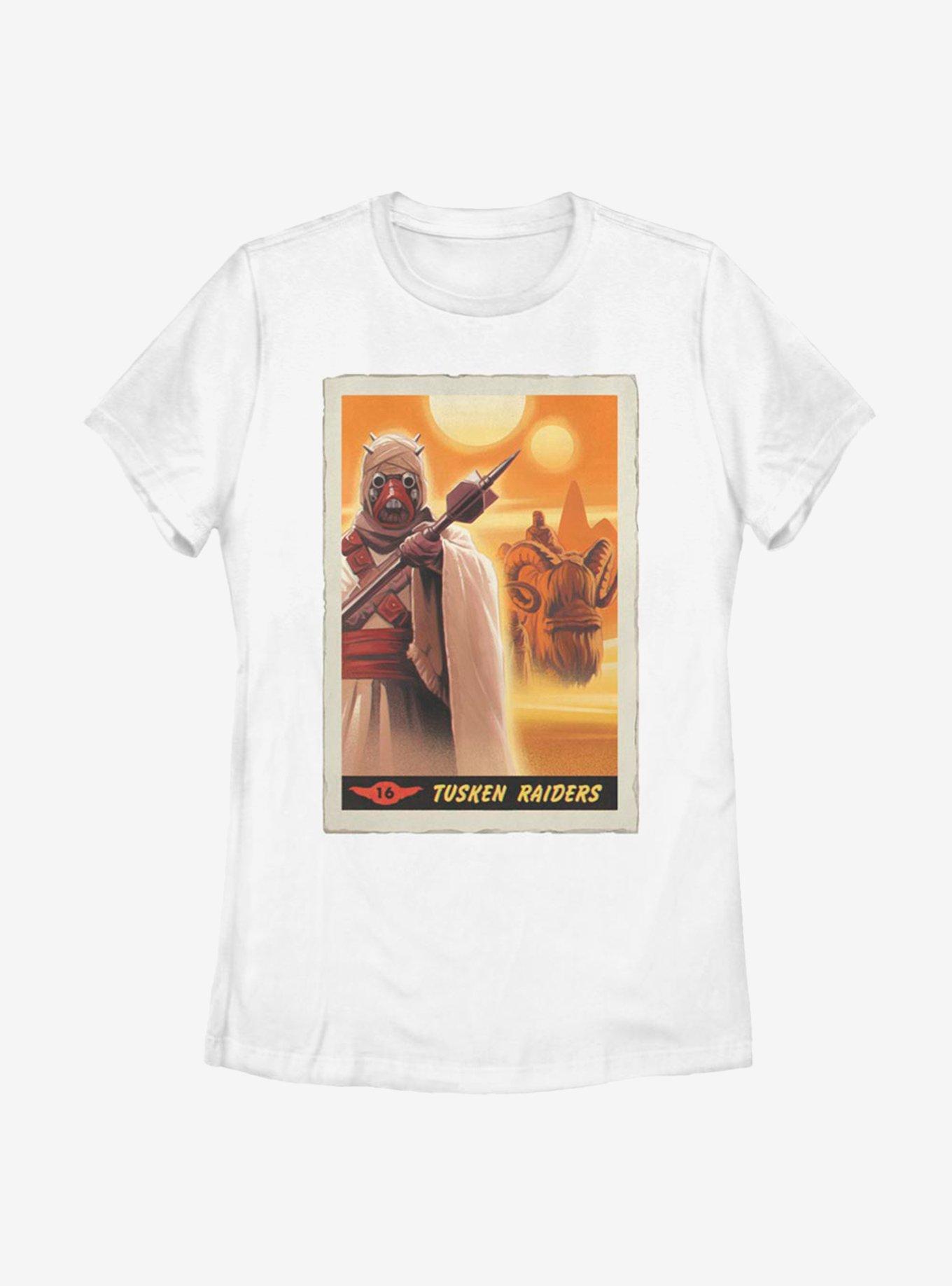 Star Wars The Mandalorian Tusken Raiders Poster Womens T-Shirt, WHITE, hi-res