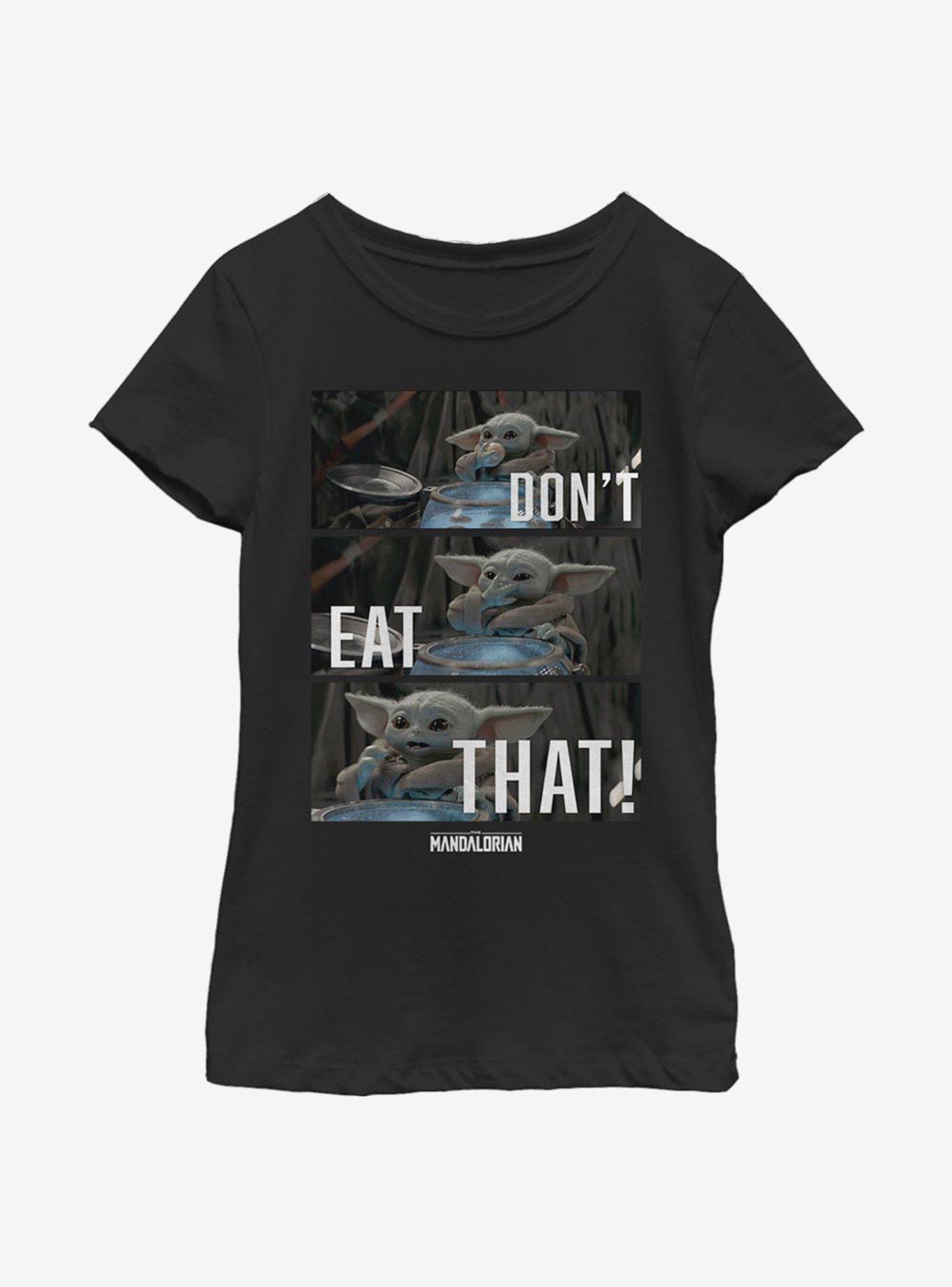 Star Wars The Mandalorian Mandomon The Child Don't Eat That Youth Girls T-Shirt, , hi-res