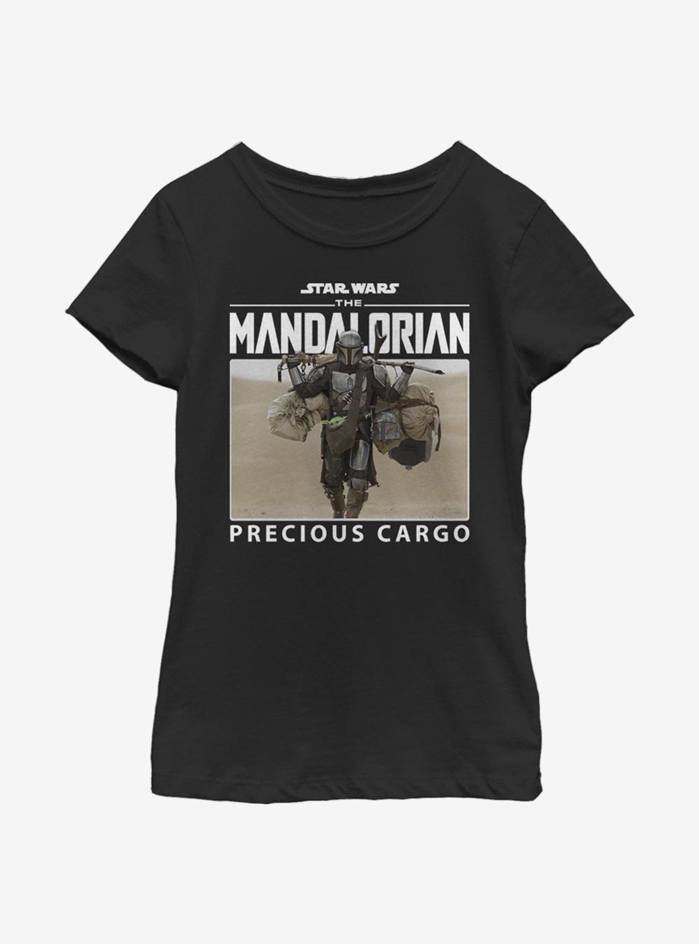 Star Wars The Mandalorian Mandomon Precious Cargo Walking Youth Girls T-Shirt, , hi-res