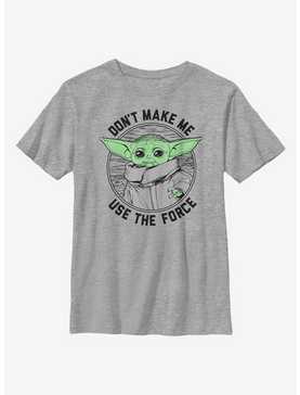 Star Wars The Mandalorian The Child Don't Make Me Youth T-Shirt, , hi-res