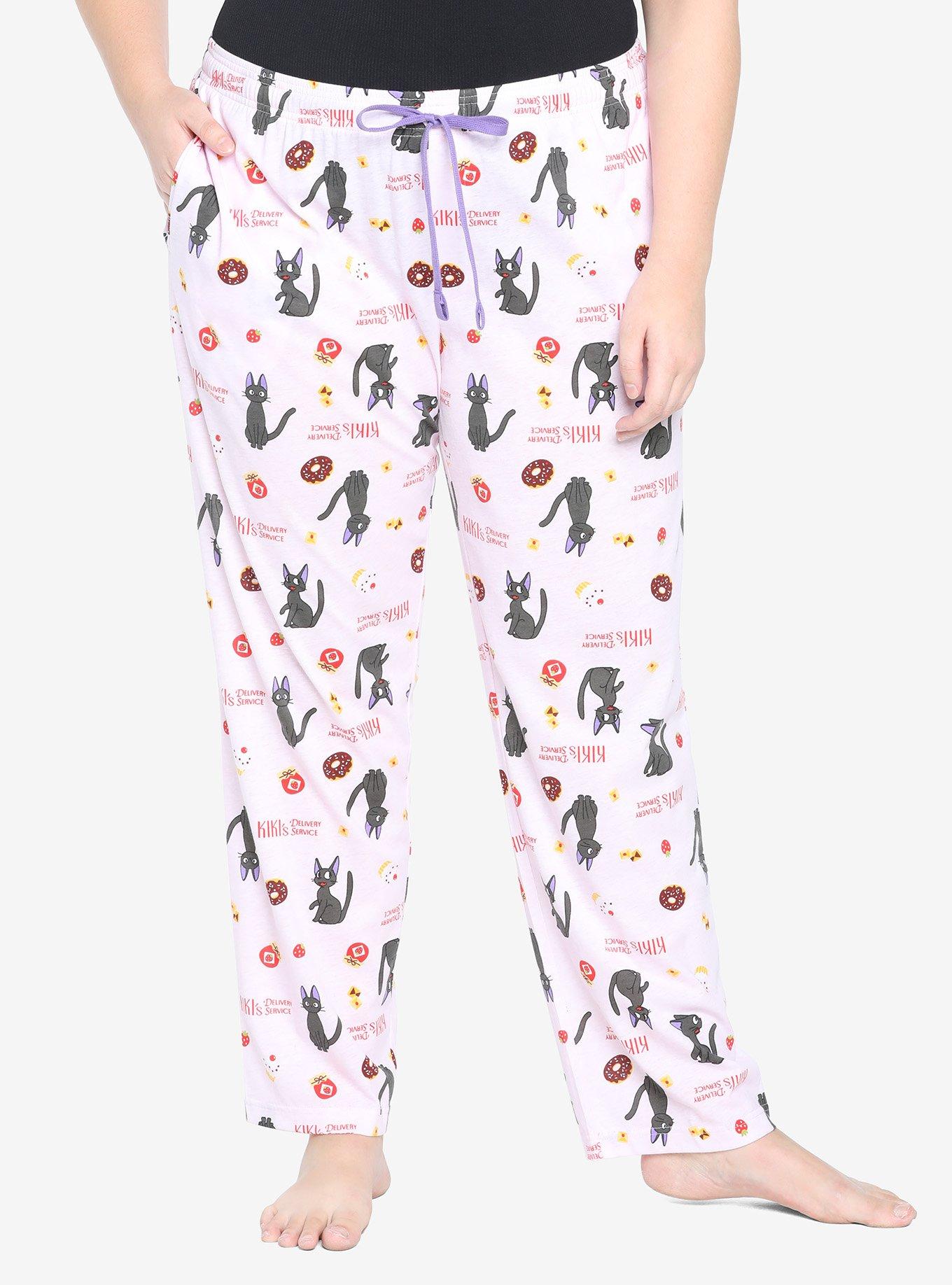 Studio Ghibli Kiki s Delivery Service Jiji Sweets Pajama Pants Plus Size