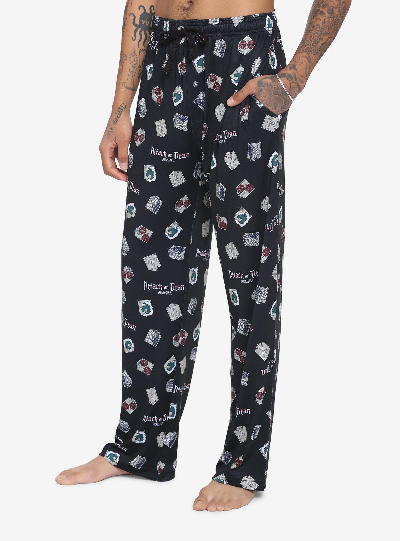 Attack On Titan Military Branches Pajama Pants, MULTI, hi-res