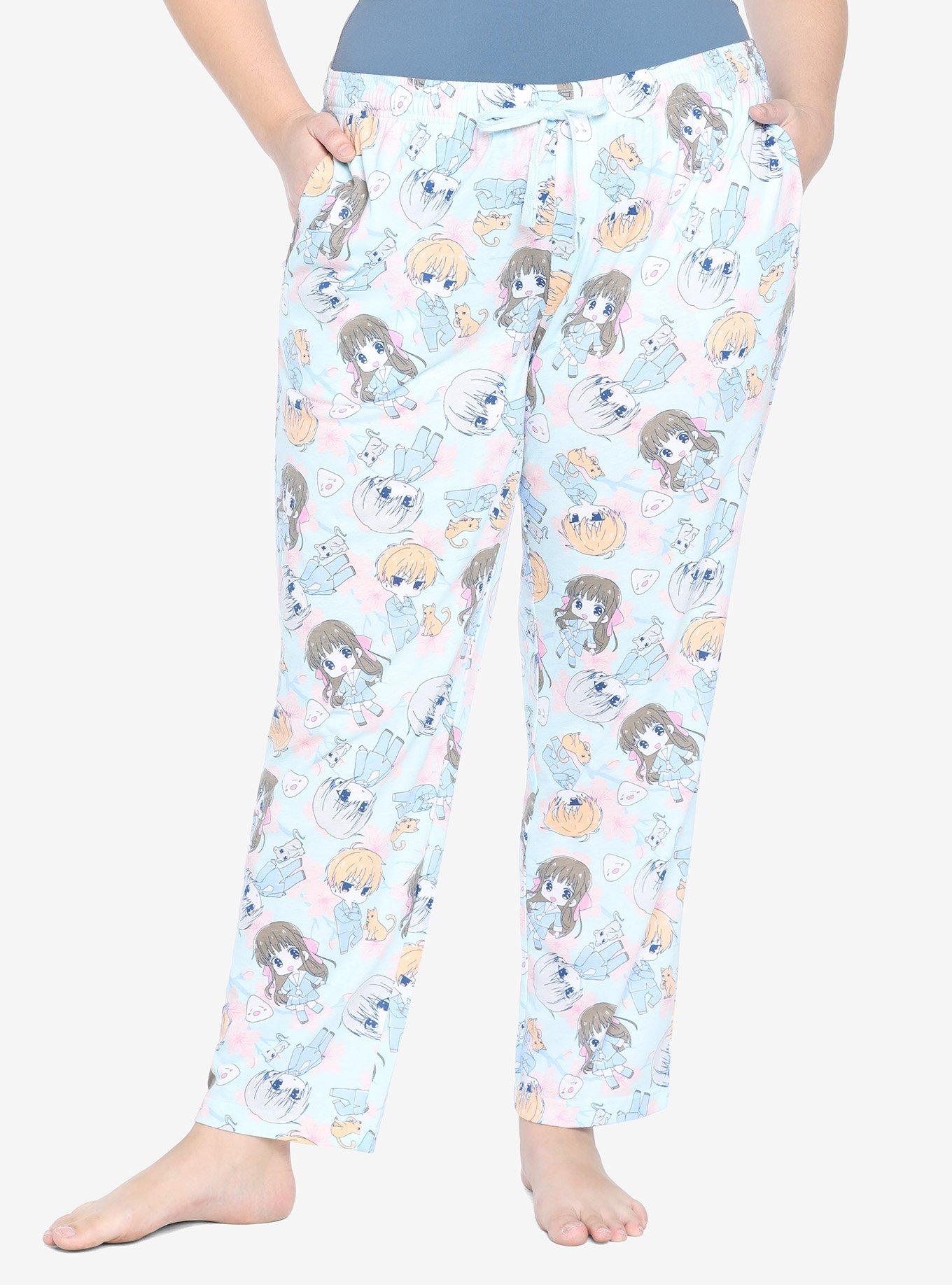 Fruits Basket Chibi Character Pajama Pants Plus Size, MULTI, hi-res
