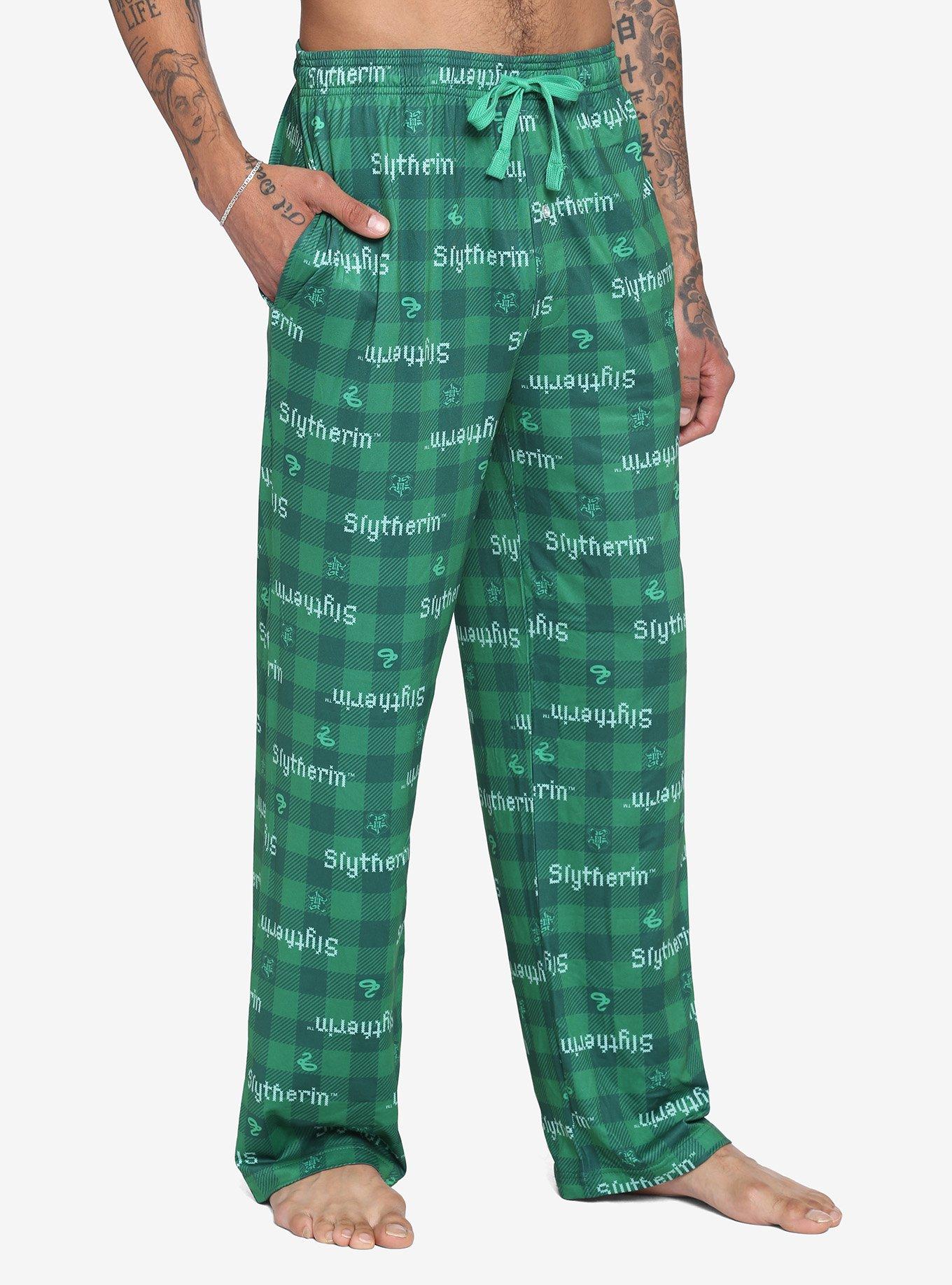 Harry Potter Slytherin Plaid Pajama Pants, MULTI, hi-res