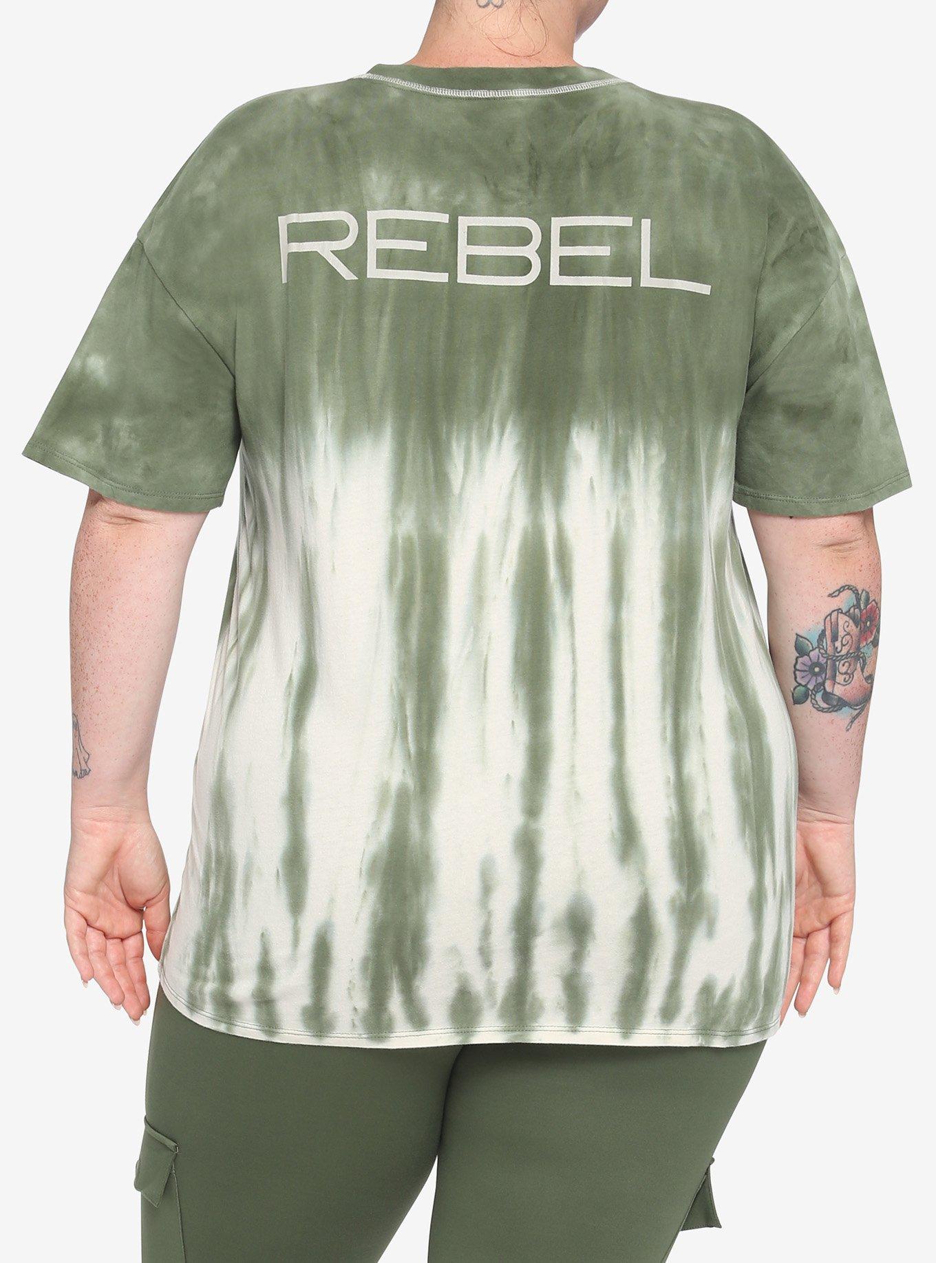Her Universe Star Wars Rebel Tie-Dye T-Shirt Plus Size Her Universe Exclusive, MULTI, hi-res