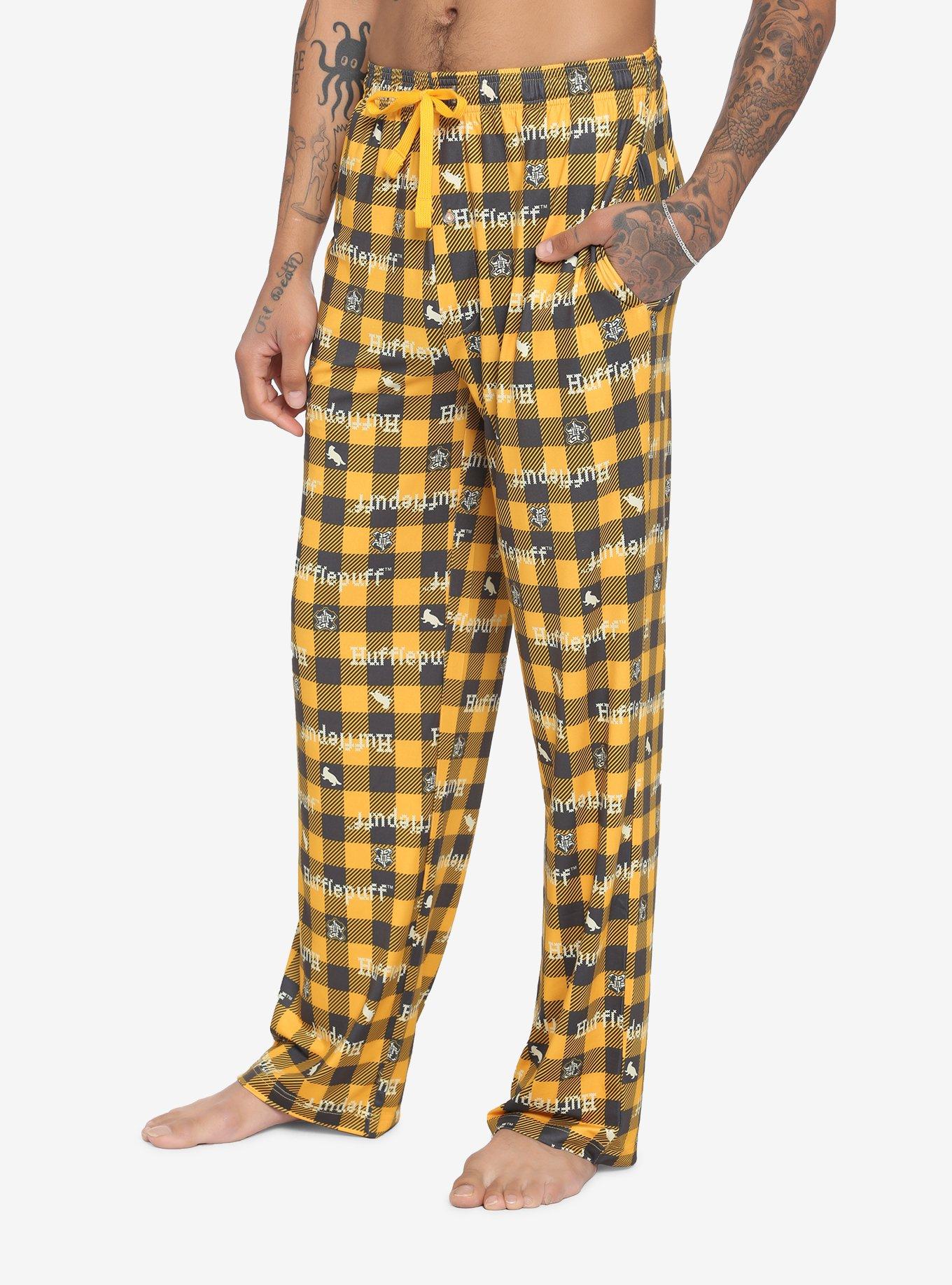 Harry Potter Hufflepuff Plaid Pajama Pants