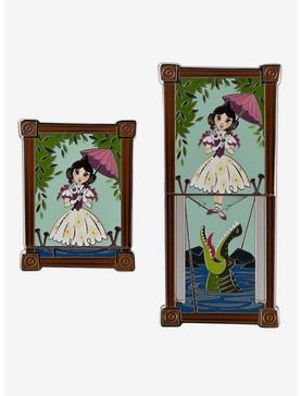 Disney Haunted Mansion Tightrope Girl Stretching Portrait Sliding Enamel Pin - BoxLunch Exclusive, , hi-res