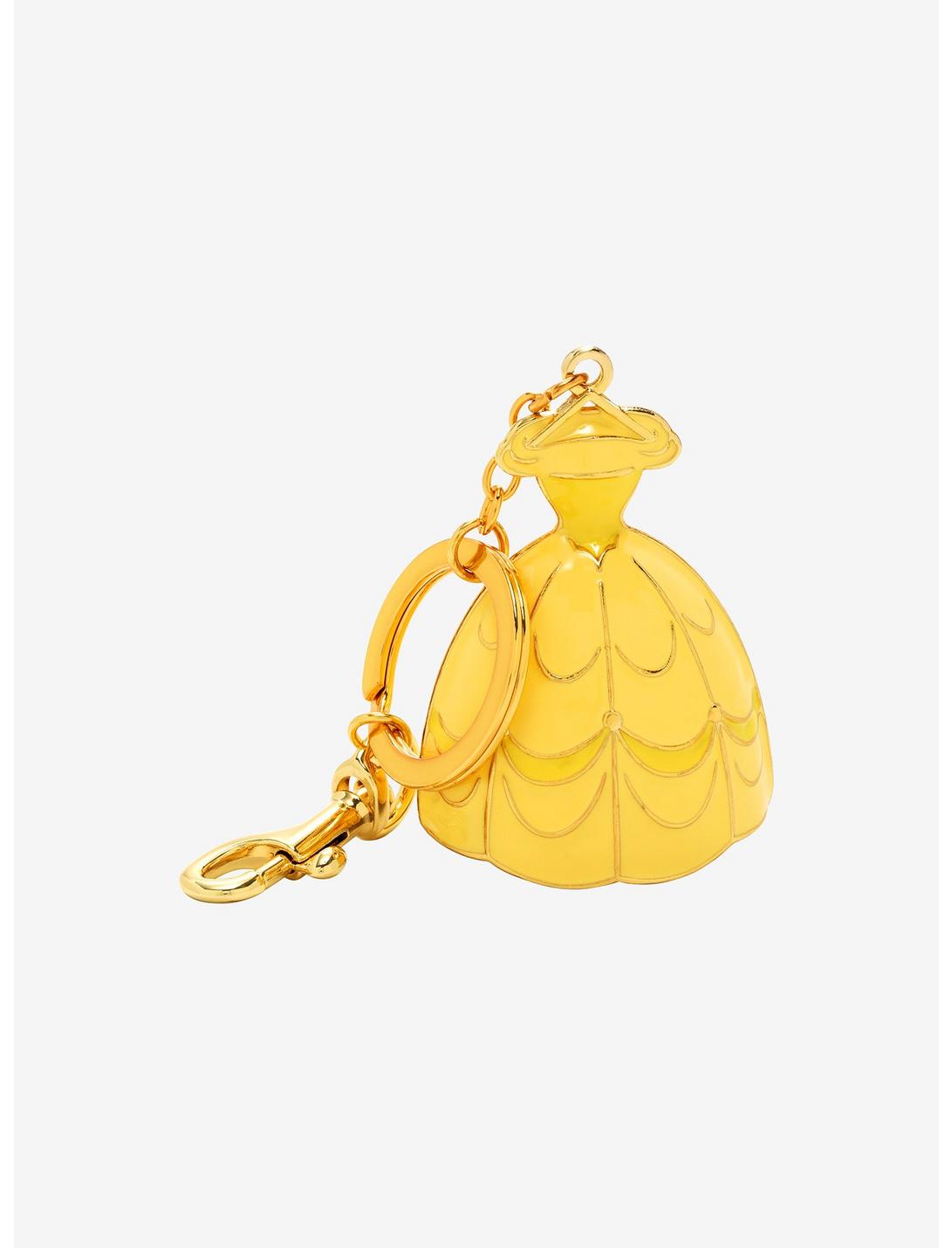 Loungefly Disney Beauty and the Beast Belle's Dress 3D Keychain - BoxLunch Exclusive, , hi-res