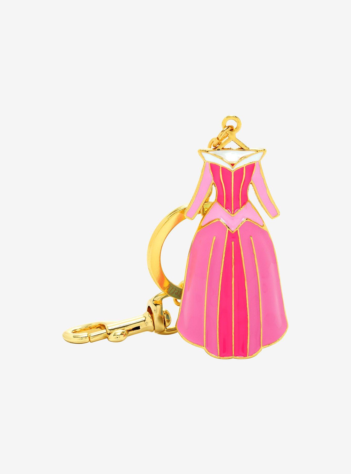 Loungefly Disney Sleeping Beauty Aurora's Dresses Double Sided 3D Keychain - BoxLunch Exclusive, , hi-res