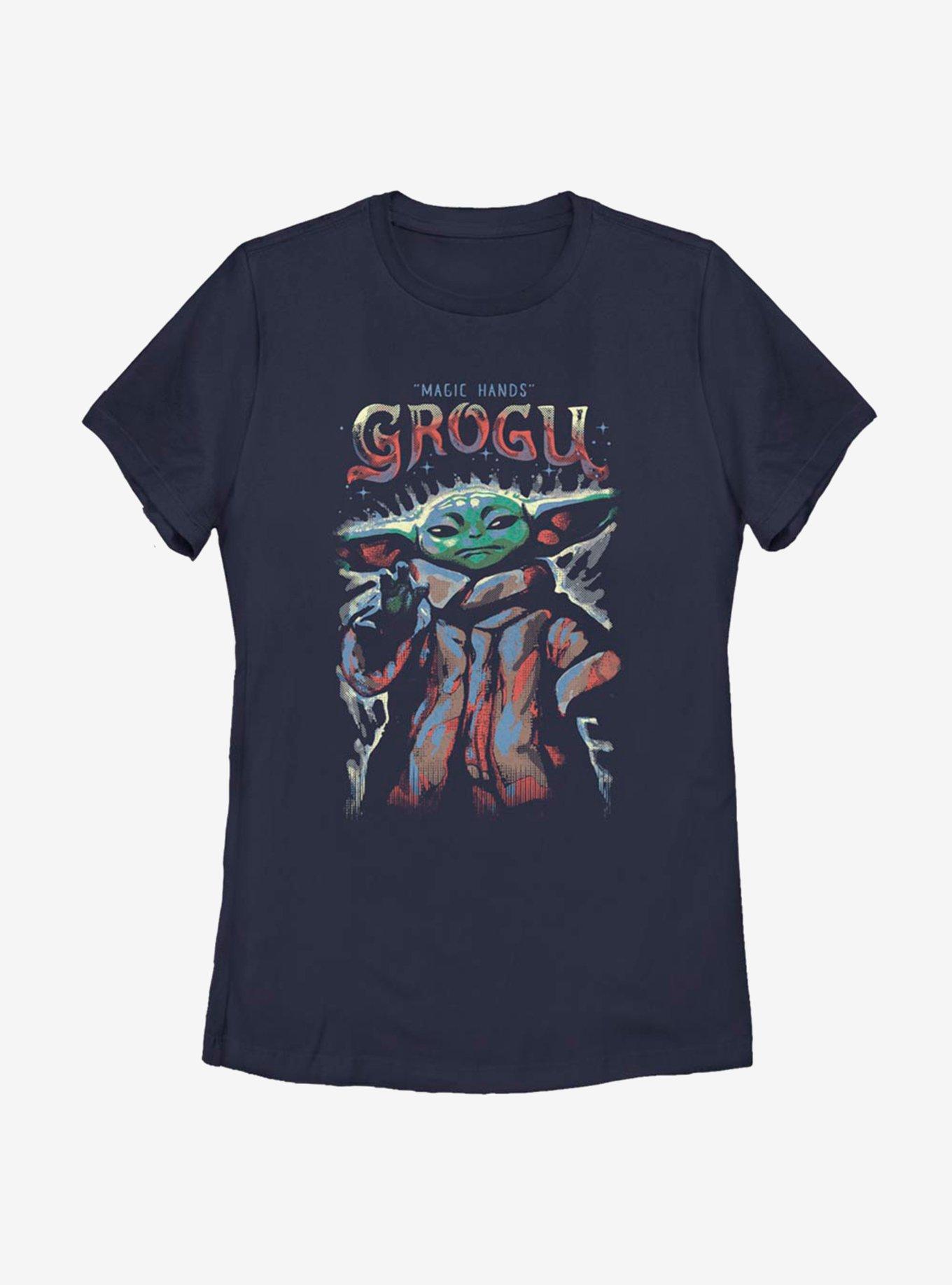 Star Wars The Mandalorian The Child Magic Hands Womens T-Shirt