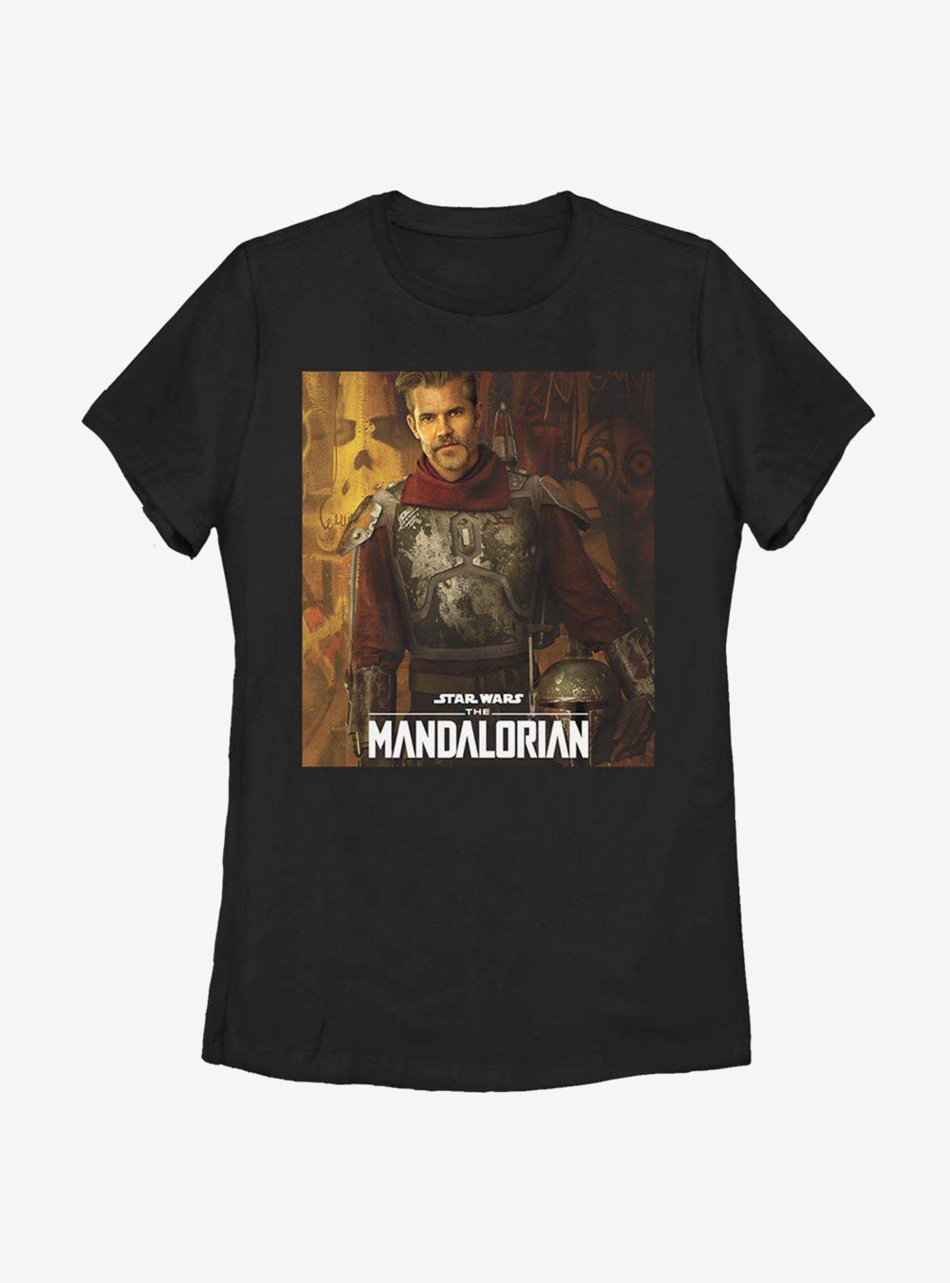 Star Wars The Mandalorian Cobb Vanth Poster Womens T-Shirt, BLACK, hi-res