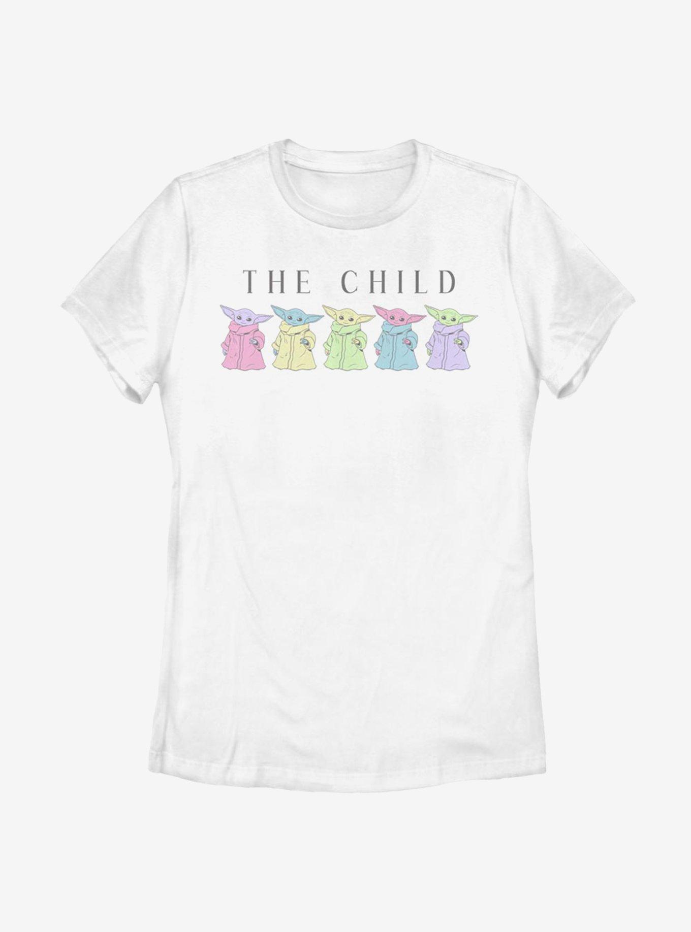 Star Wars The Mandalorian The Child Colors Womens T-Shirt, WHITE, hi-res