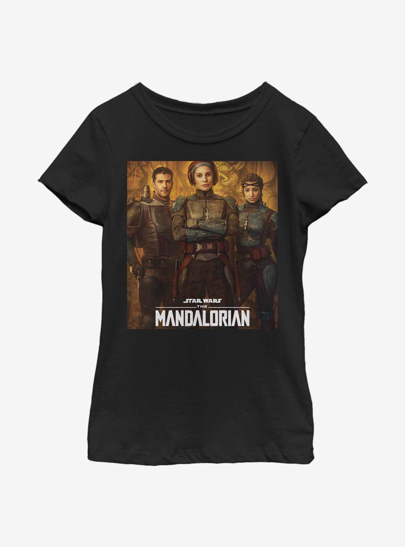 Star Wars The Mandalorian Bo-Katan Team Poster Youth Girls T-Shirt, , hi-res