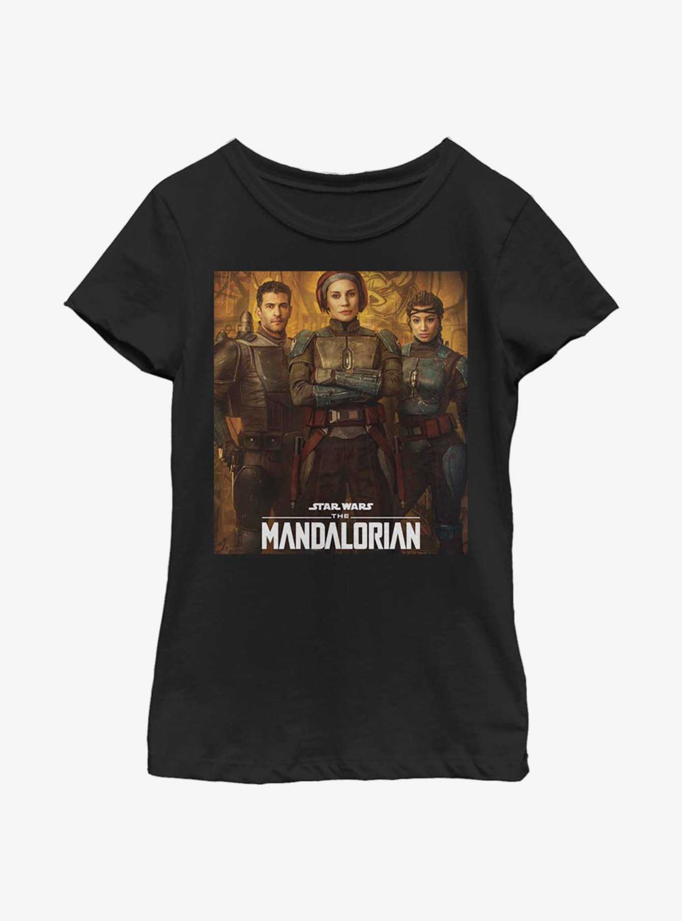 Star Wars The Mandalorian Bo-Katan Team Poster Youth Girls T-Shirt, , hi-res