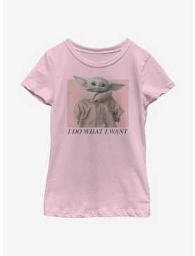 Star Wars The Mandalorian The Child I Do What I Want Youth Girls T-Shirt, , hi-res