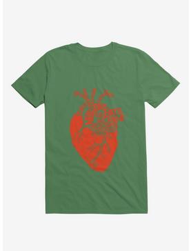 Anatomicat Heart Kelly Green T-Shirt, , hi-res