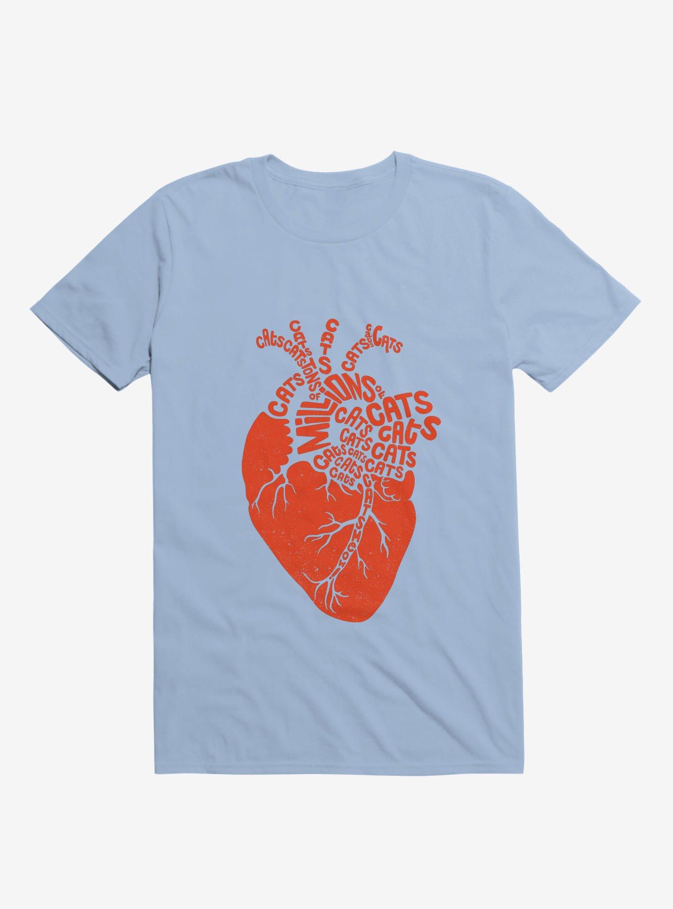 Anatomicat Heart Light Blue T-Shirt, , hi-res