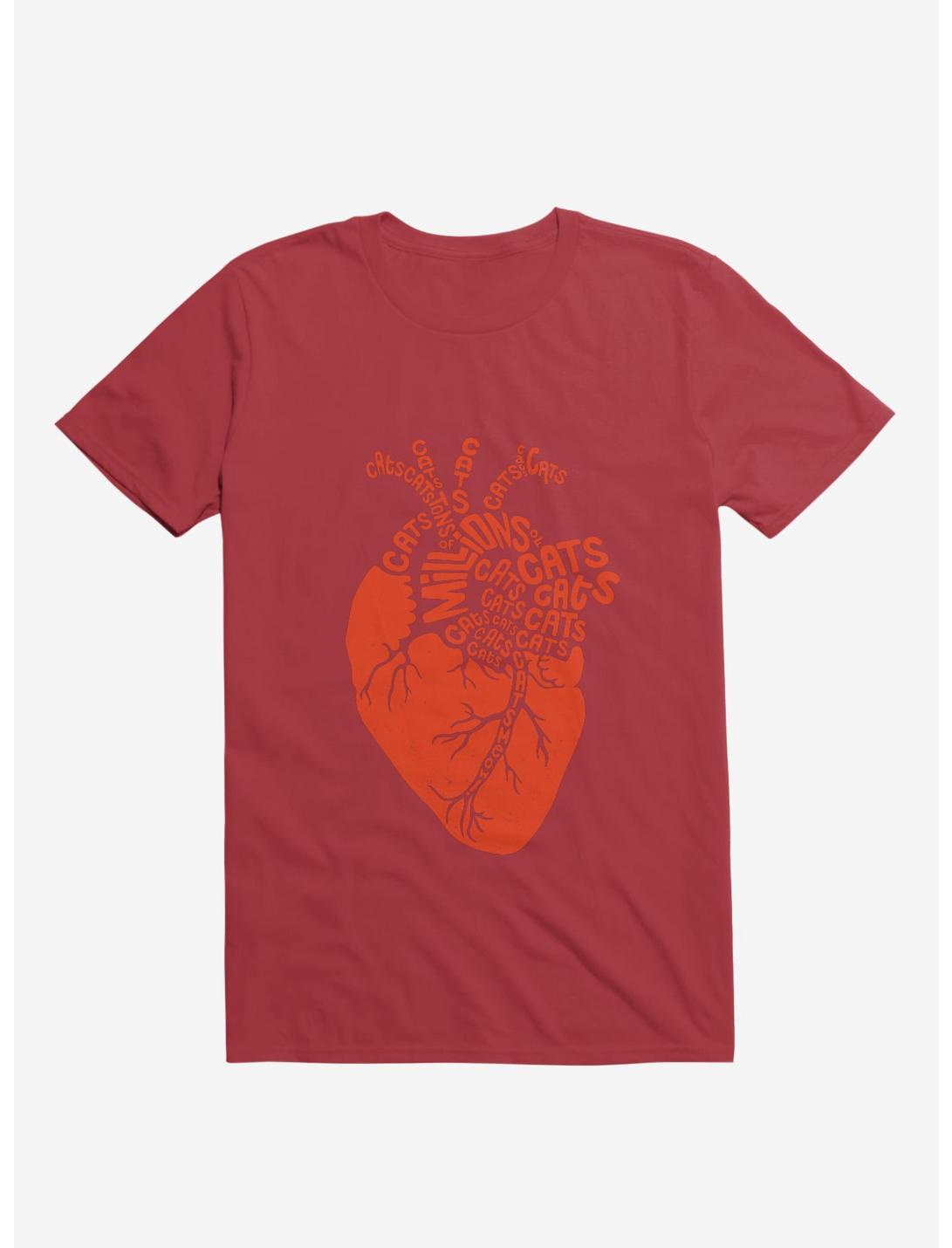 Anatomicat Heart Red T-Shirt, RED, hi-res
