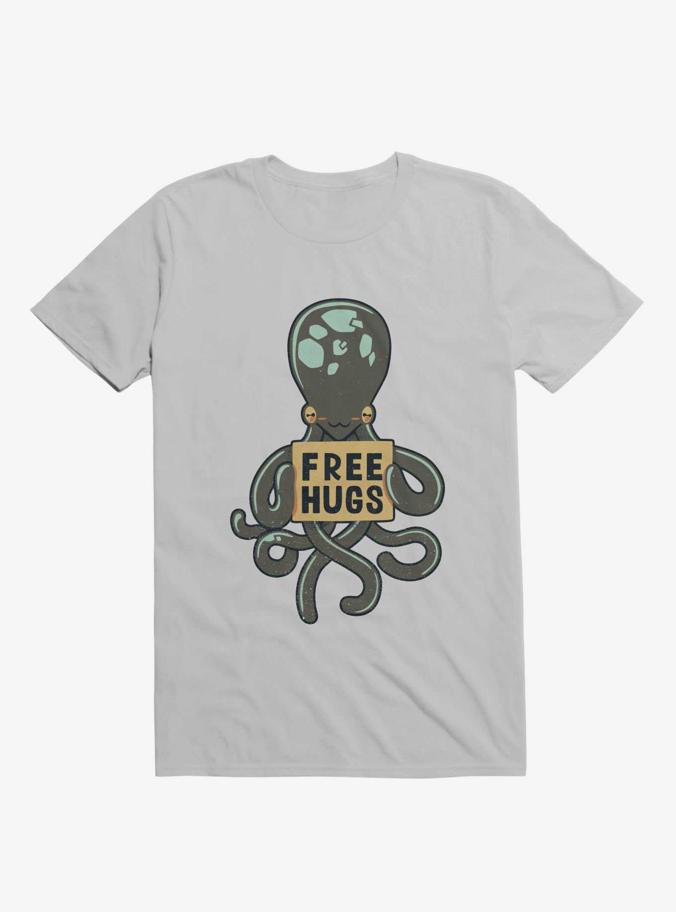 Free Hugs Octopus Ice Grey T-Shirt, , hi-res