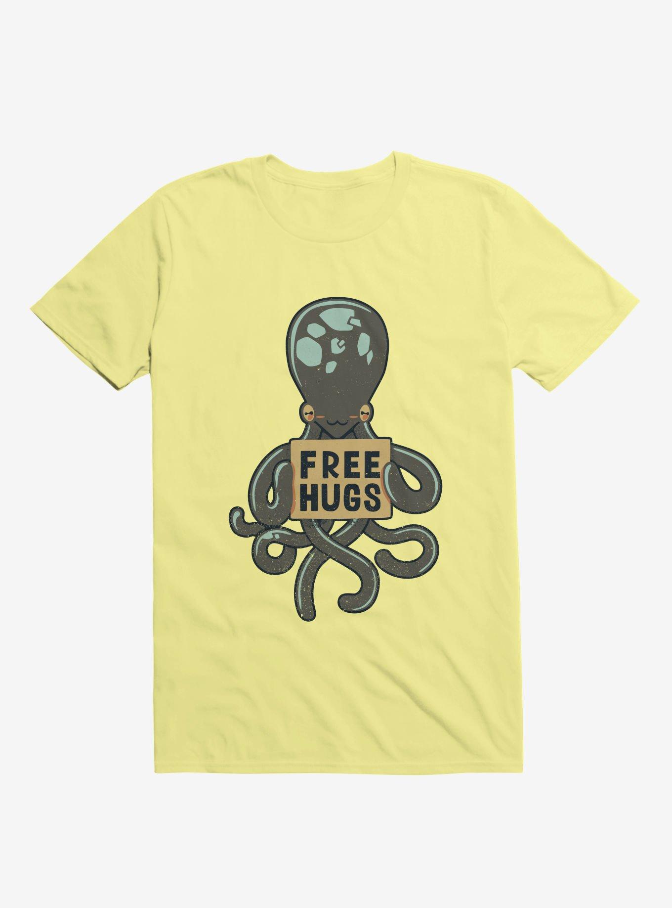 Free Hugs Octopus Corn Silk Yellow T-Shirt - YELLOW | Hot Topic