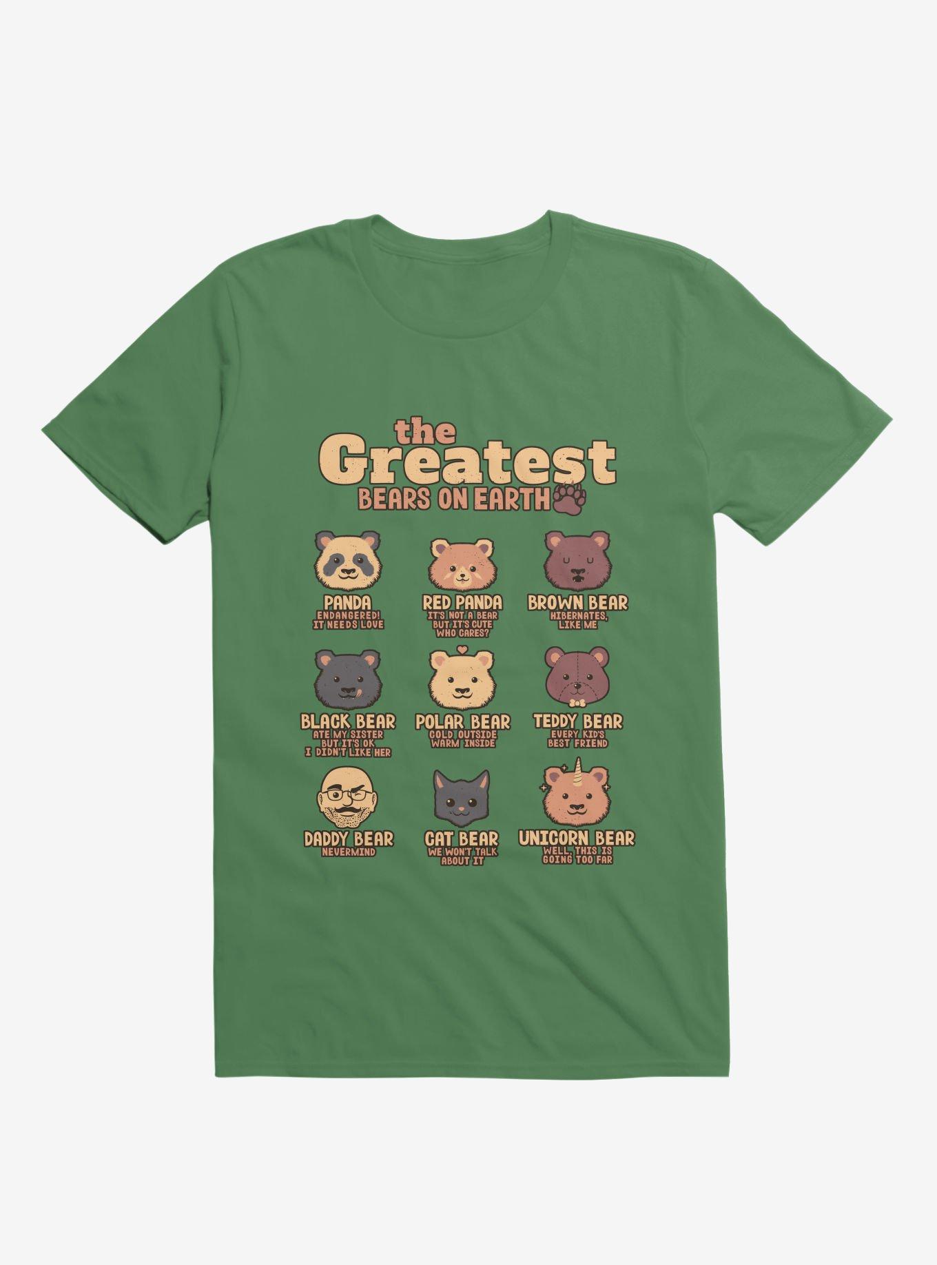 Greatest Bears Daddy Kelly Green T-Shirt, , hi-res