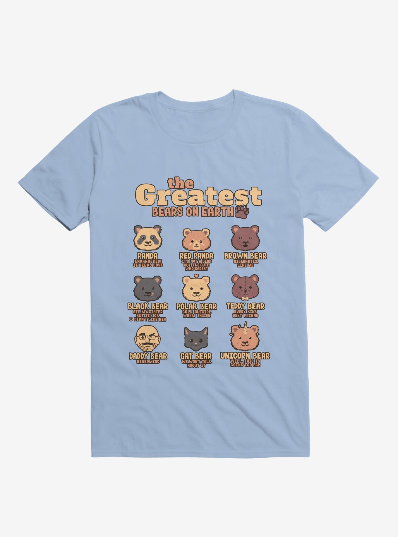 Greatest Bears Daddy Light Blue T-Shirt, LIGHT BLUE, hi-res