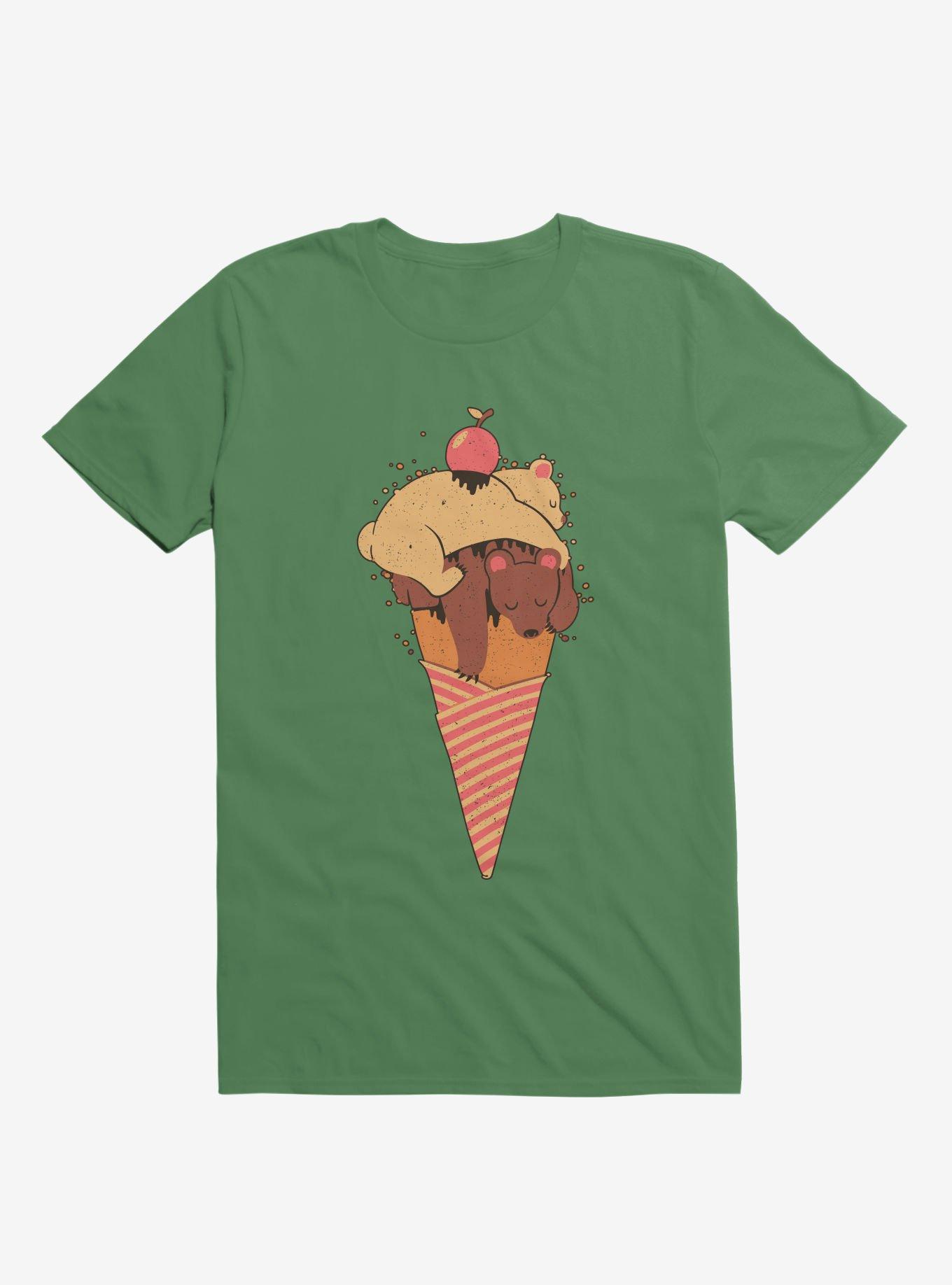 Ice Cream Bears Summer Kelly Green T-Shirt, , hi-res