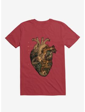 I'll Find You Heart World Map Red T-Shirt, , hi-res