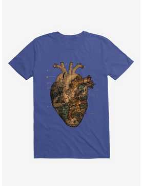 I'll Find You Heart World Map Royal Blue T-Shirt, , hi-res
