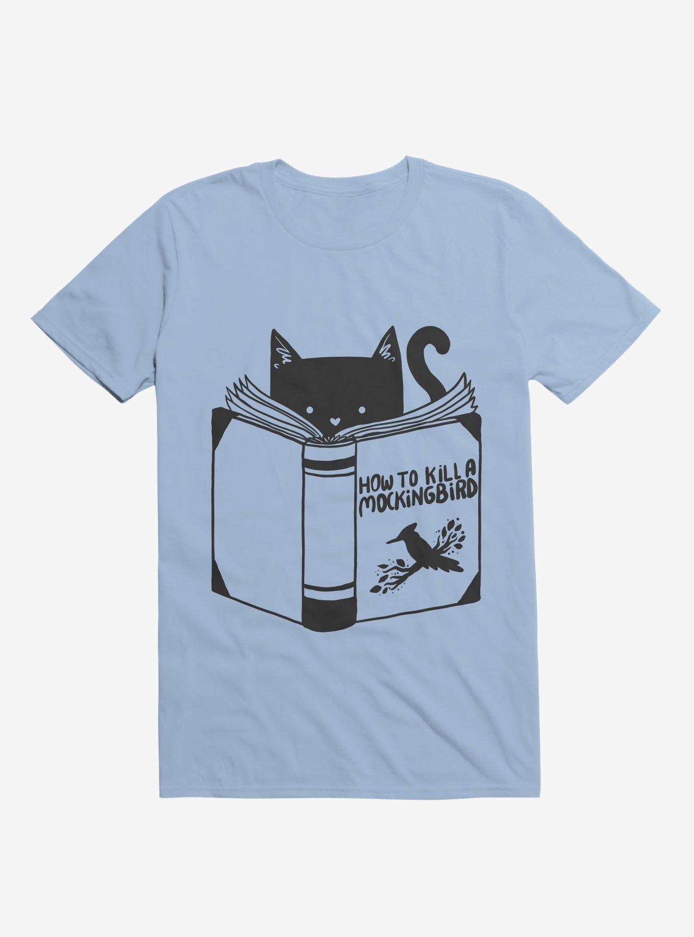 How To Kill A Mockingbird Cat Light Blue T-Shirt, , hi-res