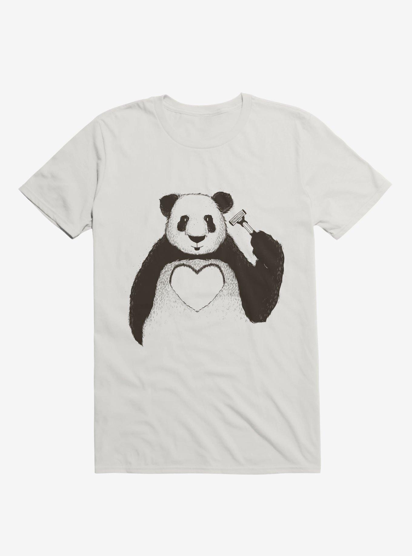Love Panda White T-Shirt, , hi-res