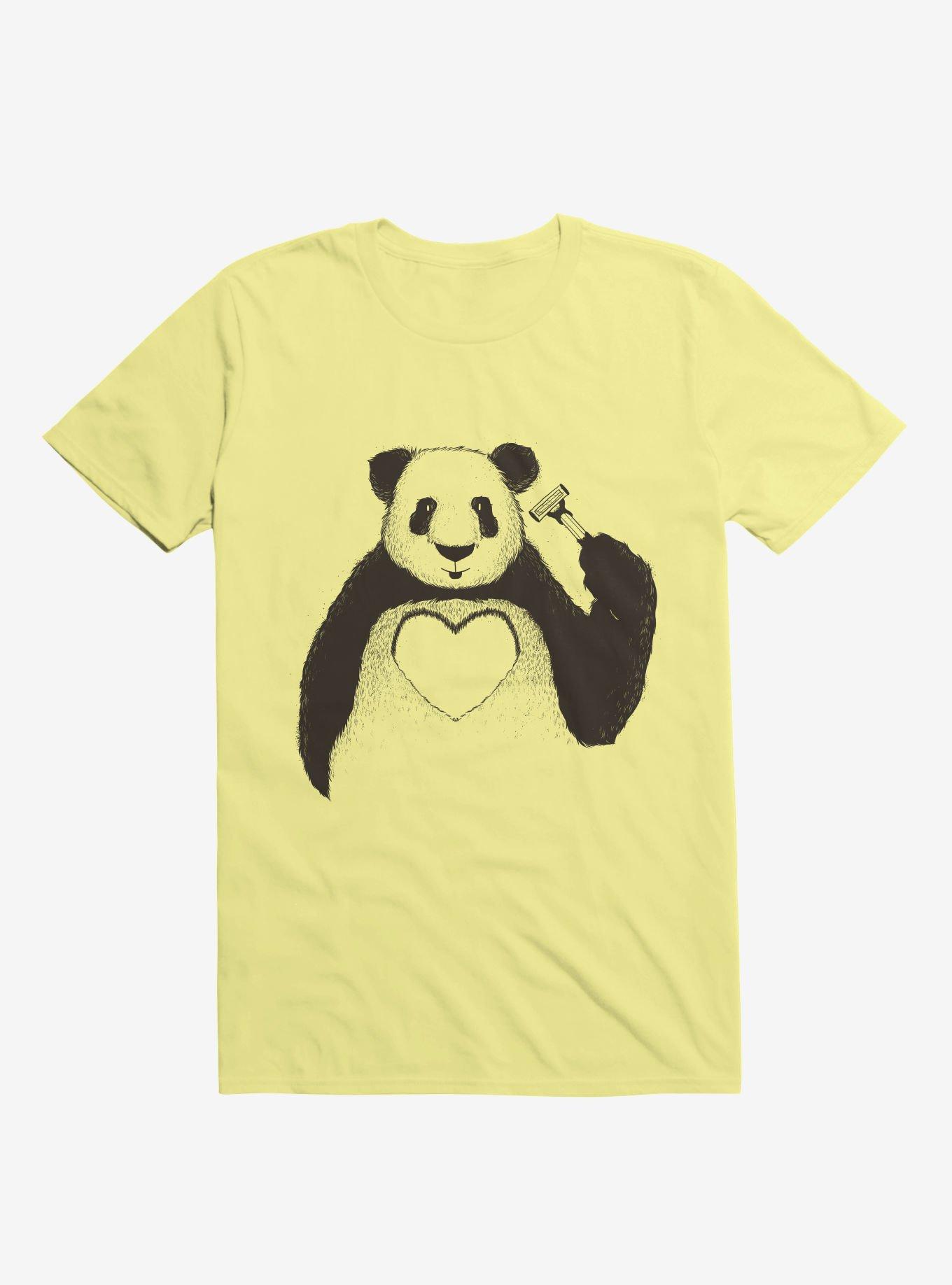 Love Panda Corn Silk Yellow T-Shirt, CORN SILK, hi-res