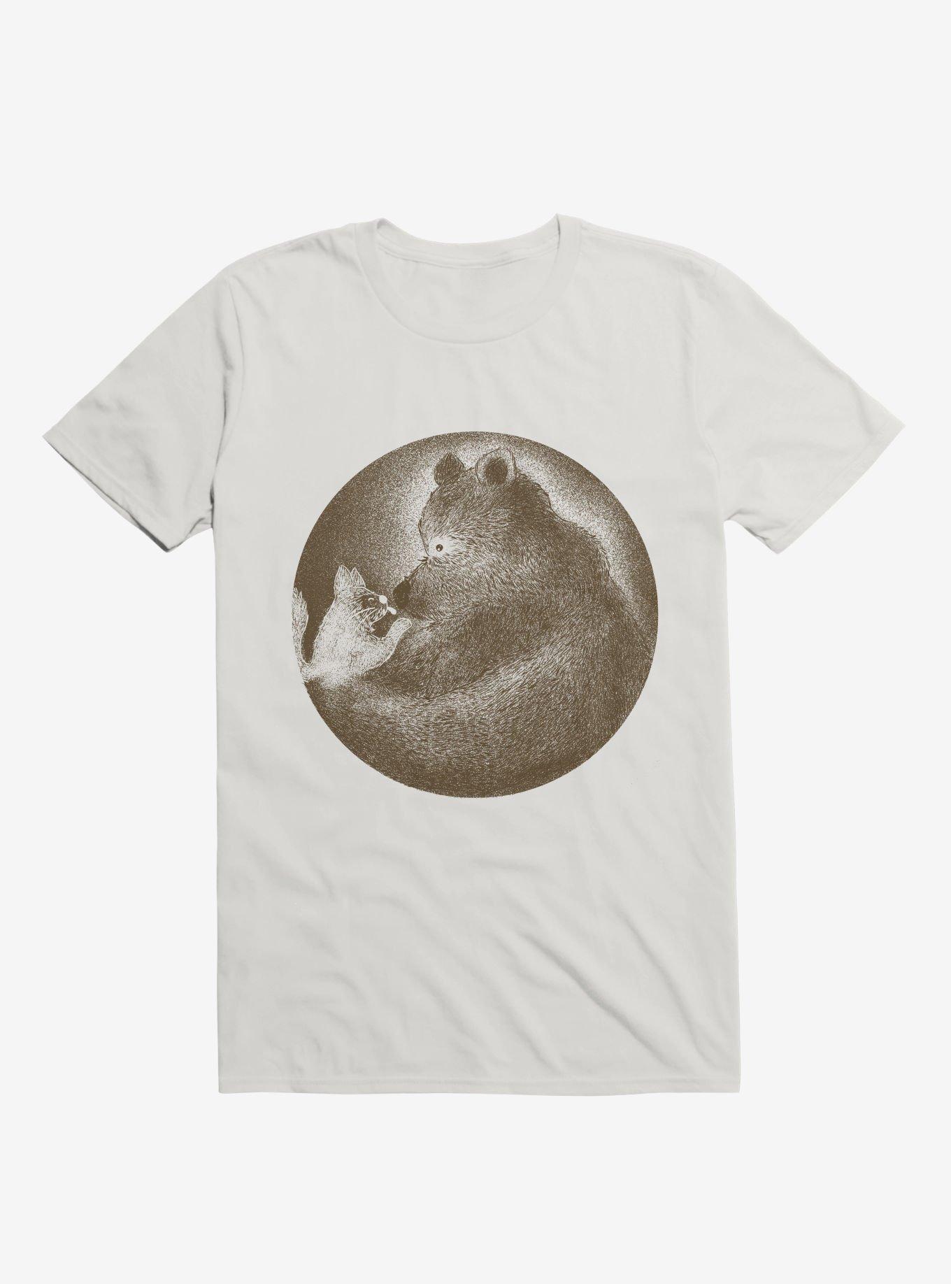 Miss You Bear White T-Shirt, WHITE, hi-res