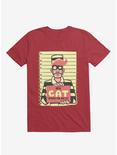 My Cat Made Me Do It Red T-Shirt, RED, hi-res