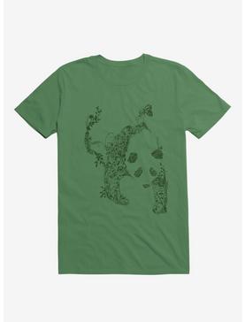 Sketch Of Nature Panda Kelly Green T-Shirt, , hi-res