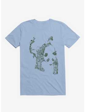 Sketch Of Nature Panda Light Blue T-Shirt, , hi-res