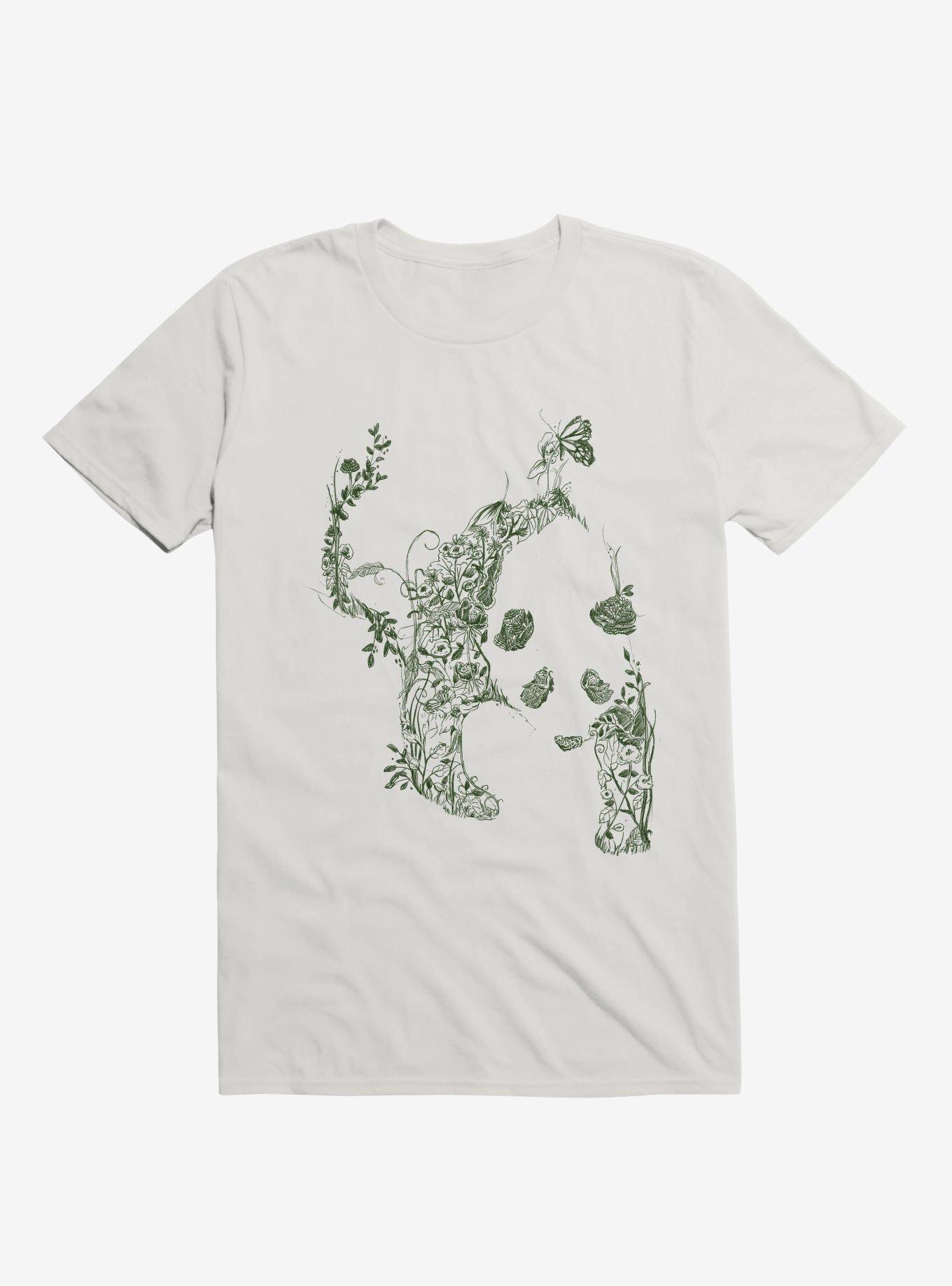 Sketch Of Nature Panda White T-Shirt, , hi-res