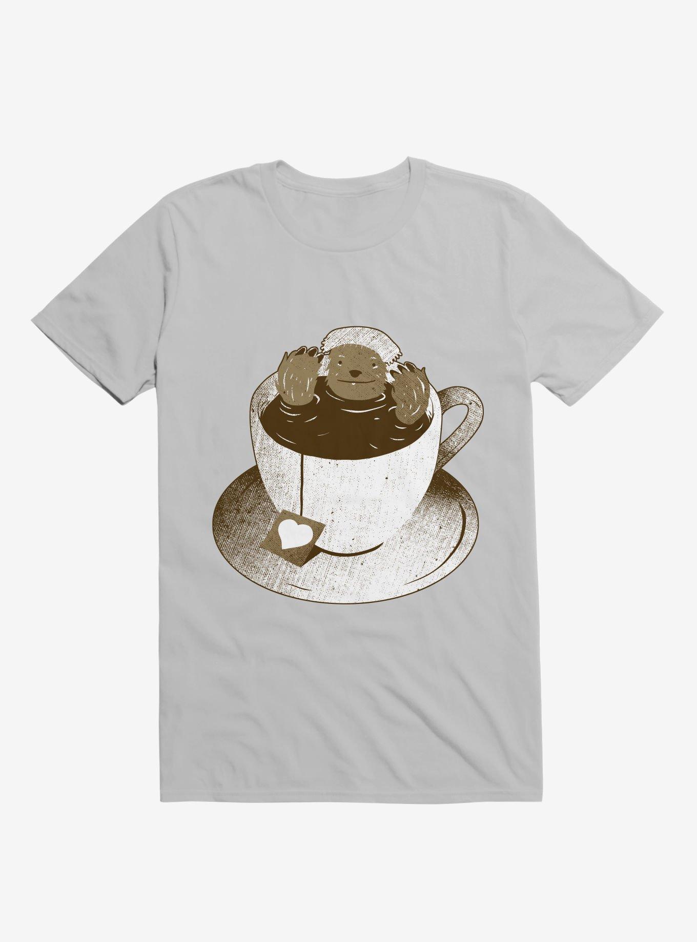 Monday Bath Sloth Coffee Ice Grey T-Shirt, ICE GREY, hi-res