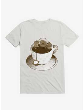 Monday Bath Sloth Coffee White T-Shirt, , hi-res