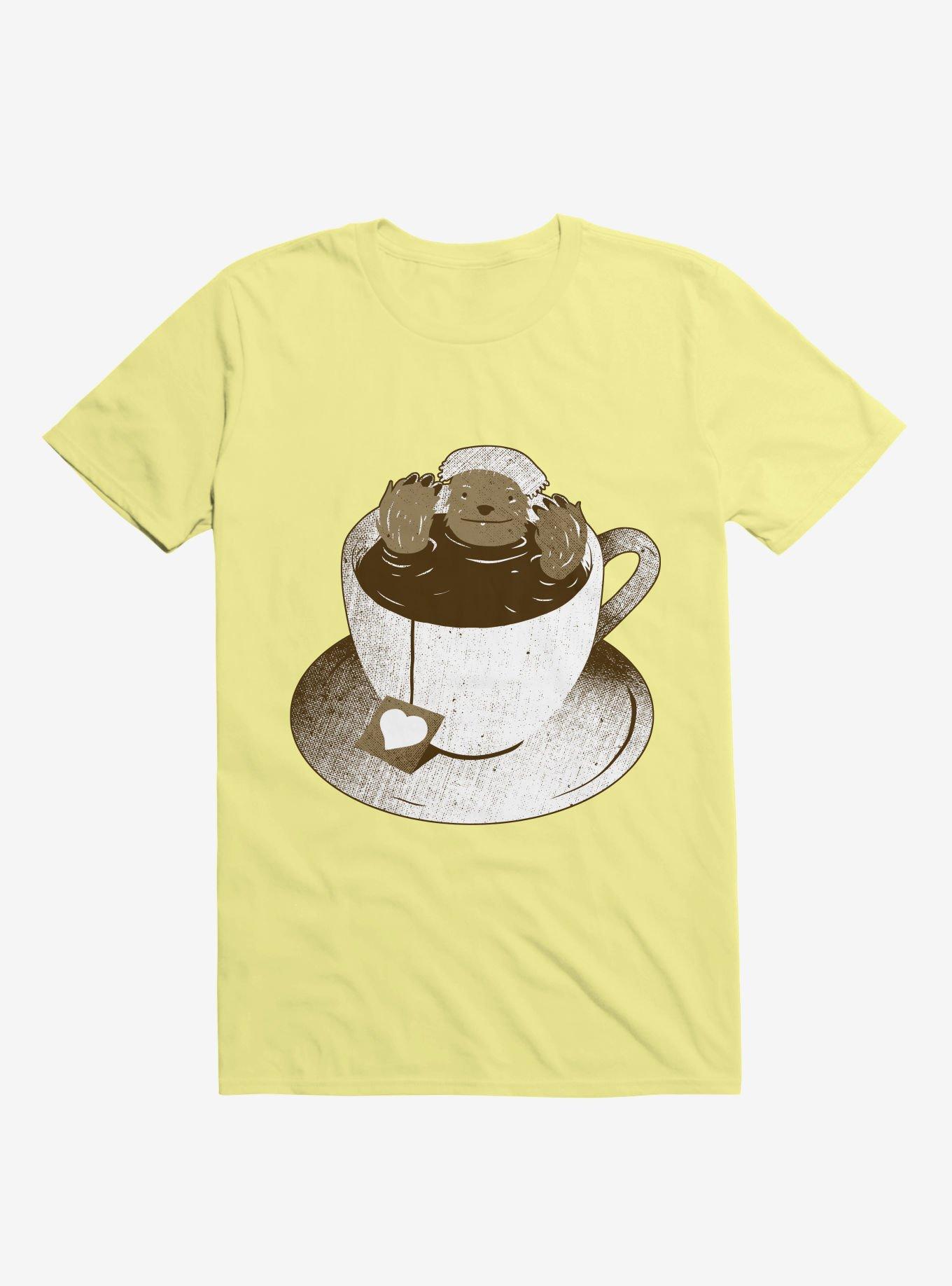 Monday Bath Sloth Coffee Corn Silk Yellow T-Shirt, , hi-res