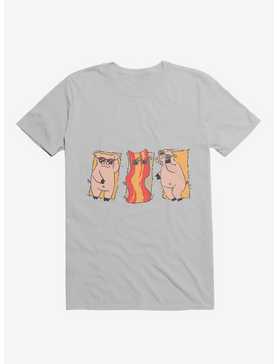 Sunscreen Pigs And Bacon Ice Grey T-Shirt, , hi-res