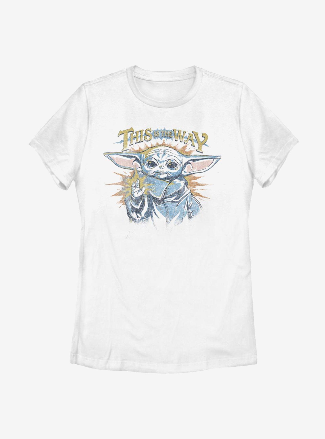 Star Wars The Mandalorian The Child Way Spark Womens T-Shirt, WHITE, hi-res