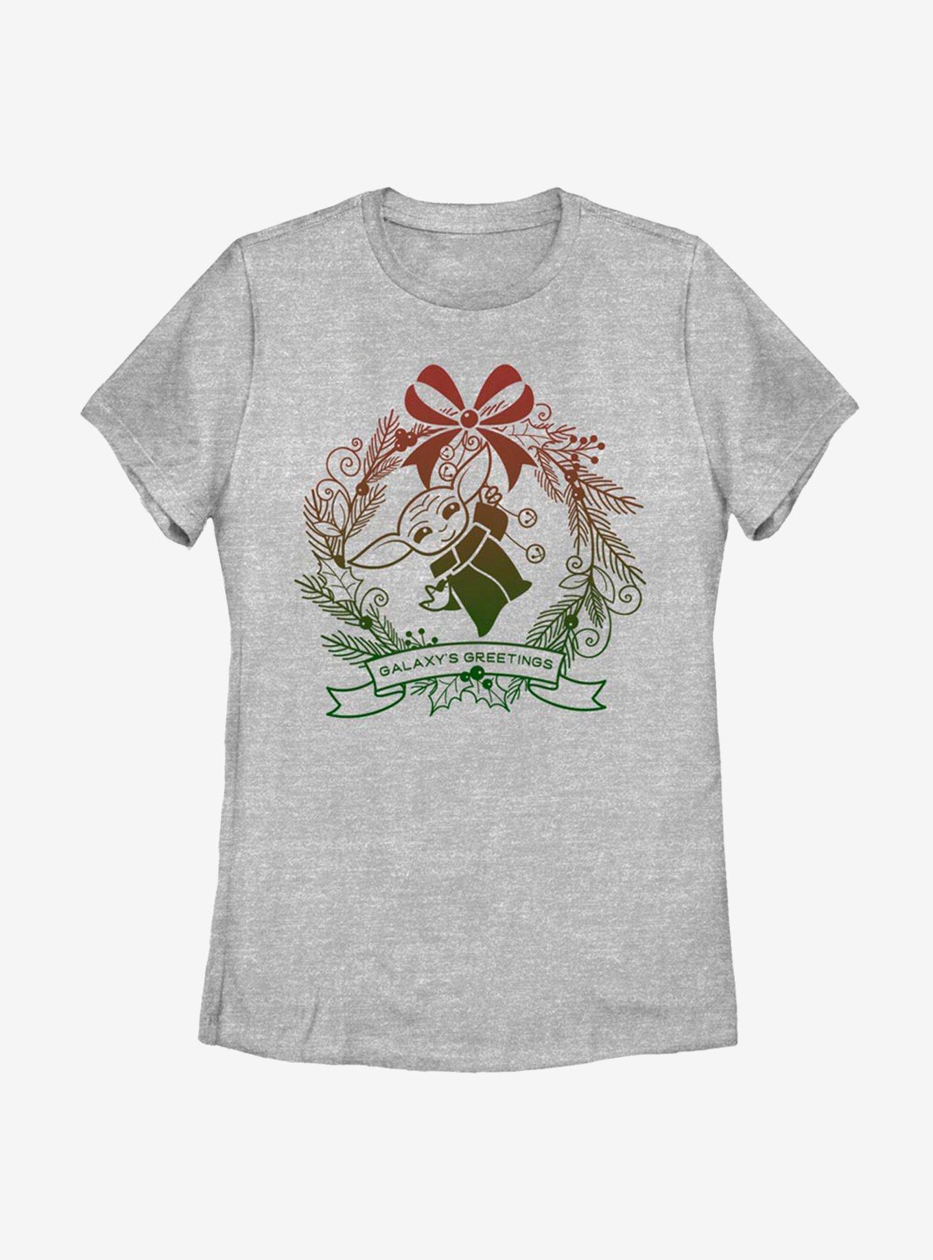 Star Wars The Mandalorian The Child Galaxy Holiday Womens T-Shirt, , hi-res