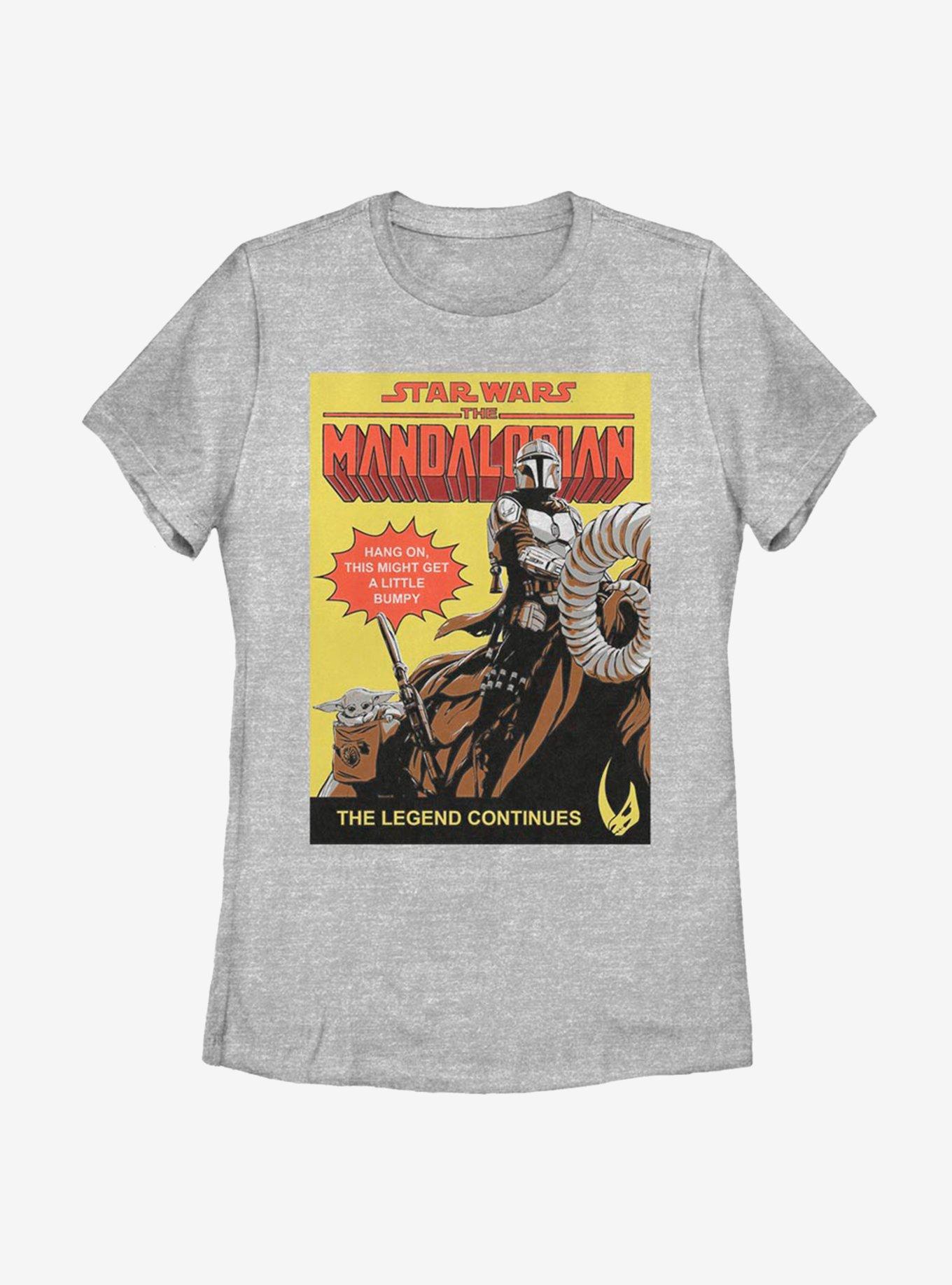 Star Wars The Mandalorian The Child Hang On Poster Womens T-Shirt, ATH HTR, hi-res